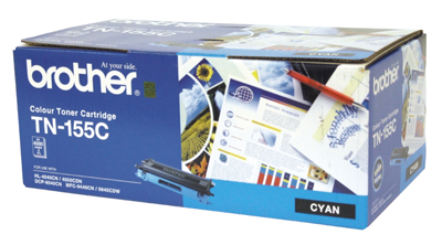 Brother TN 155 Cyan Toner Cartridge